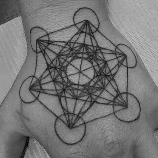 60 Metatron’s Cube Tattoo Designs For Men - Geometric Ink Id