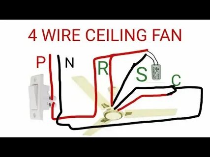 CEILING FAN CONNECTION OF FOUR WIRE - YouTube