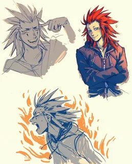 Pin by Golden Feather on Lea/Axel Kingdom hearts characters,