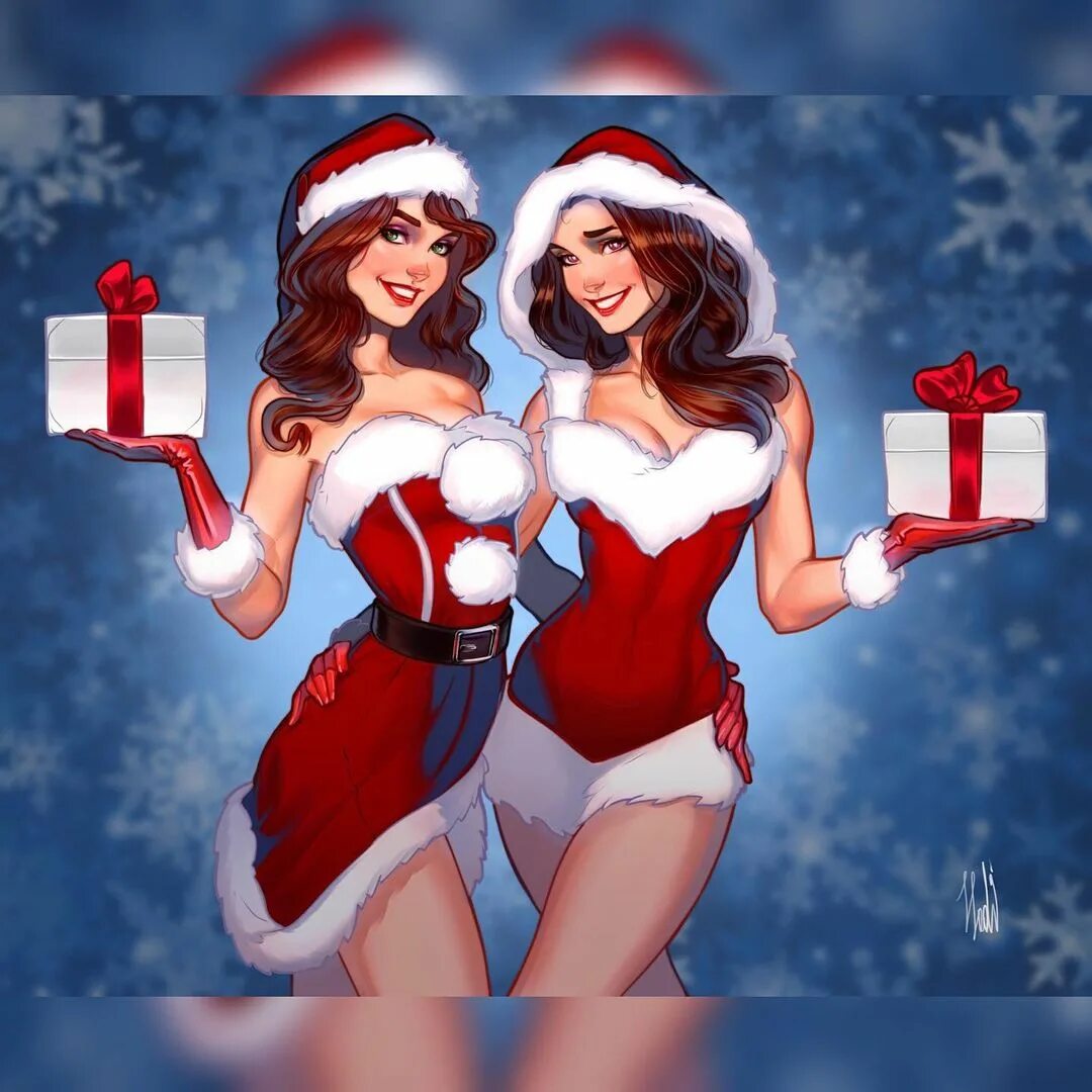 👨 🏻 💻 DIGITAL ARTIST 🎨 в Instagram: "Christmas Girls Commission 🎄...