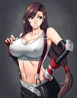 Here is the digitally colorised version of my Tifa. I will b