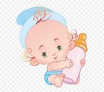 Infant Clipart Blonde Baby - Cute Baby Cartoon - Png Downloa