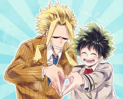 All Might and Midoriya Izuku. Personajes de anime, My hero a