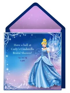 Cinderella Themed Bridal Shower Cinderella invitations, Cind