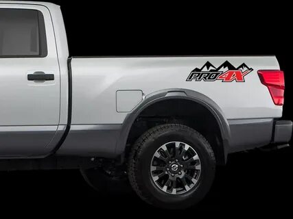 PRO 4X Mountains 4x4 off road Decals Stickers Nissan Titan image 0.