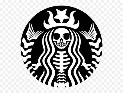 Scary Starbucks Logo - Starbucks Icon Png Black,Starbucks Lo