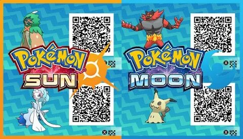 pokemon sun moon qr codes #99DEGREE