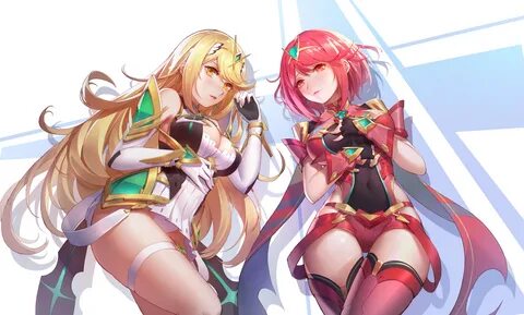 Pyra and Mythra Xenoblade Chronicles 2 Know Your Meme