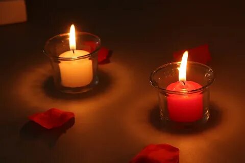 Romantic Candlelight Dinner With Lover,tealight holder - gla