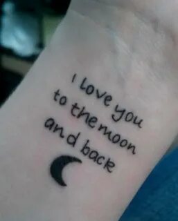I Love You To The Moon And Back Tattoos - Tattoo Designs