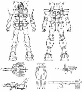 Plein de plans Gundam, Gundam art, Blueprints
