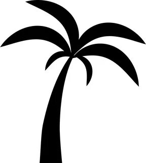 White Palm Tree Png - Logo Palm Tree Vector Clipart - Full S