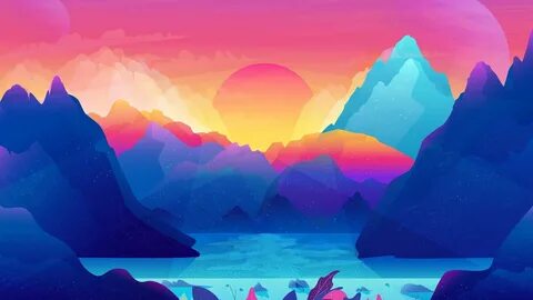 Cartoon Sunset Wallpapers posted by Sarah Peltier