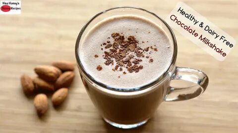 Chocolate Almond Milkshake Recipe - Healthy & Dairy Free - V