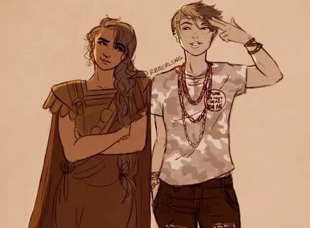 Thalia and Reyna by ratterling Percy jackson art, Percy jack