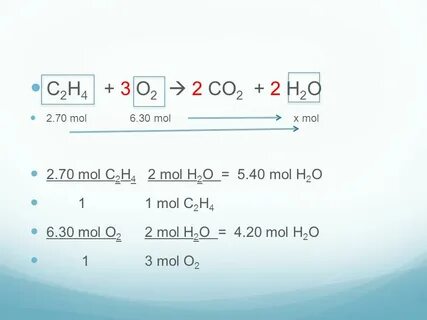 Limiting & Excess Reactants with Stoichiometry - ppt video o