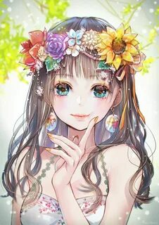 Pin by Елена Подолицкая on Girls Anime art girl, Anime flowe