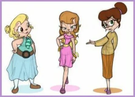 Chipettes - adults by KicsterAsh on @DeviantArt Alvin and th