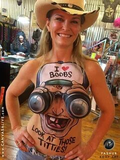 Pashur BodyPainter on Twitter: "Some people REALLY love boob
