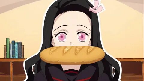 Nezuko With Bread Wallpapers - Wallpaper Cave