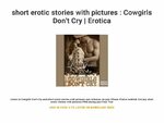 short erotic stories with pictures : Cowgirls Don't Cry Erot