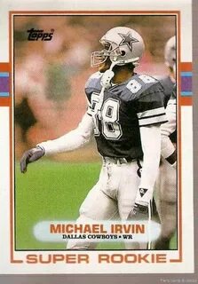 1989 Topps Football Card #383 Michael Irvin Rookie RC NM-MT