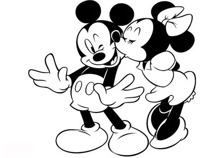 Imagenes de Minnie y Mickey para colorear - Imagui Minnie mo