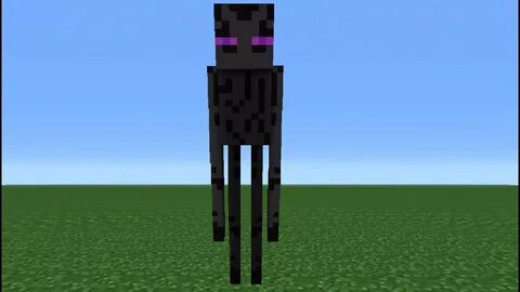 Minecraft Tutorial: How To Make An Enderman Statue - YouTube