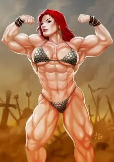 Pinterest Female Muscle Art Gallery - Femuscleblog