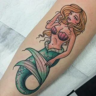 mermaid-tattoo-ideas-54 Mermaid tattoos, Mermaid sleeve tatt