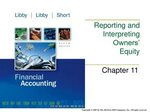 PPT - Reporting and Interpreting Owners' Equity PowerPoint P