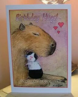 Large GUINEA PIG and CAPYBARA painting Art Little and Large 