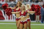 The Arizona Cardinals cheerleaders perform during the first 