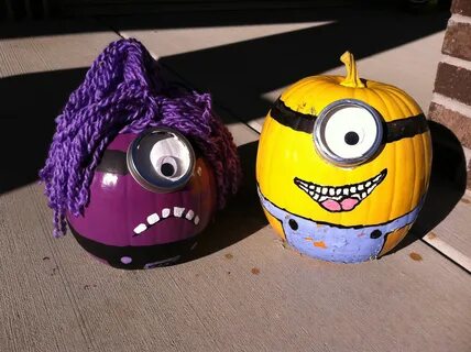 Minion pumpkins Homemade minion costumes, Minion pumpkin, Ho