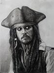 Captain Jack Sparrow Drawing Finished - Chris Beaven