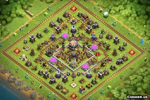 Copy Base Town Hall 11 TH11 Farming base v187 With Link 0-20