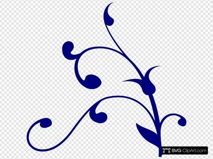 Blue Flower Vine SVG Vector, Blue Flower Vine Clip art - SVG