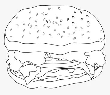 Picture Black And White Stock Burger Clipart Black - Illustr