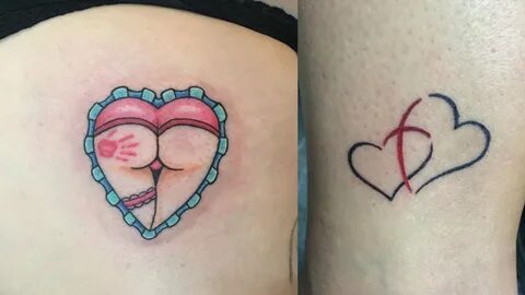 Boob heart tattoo