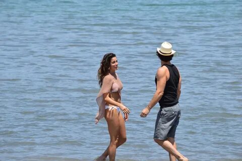 Nikki Reed and Ian Somerhalder were spotted during a break at the Islands o...