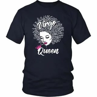Virgo Zodiac Birthday Afro Gift For Black Women T-Shirt Gemi