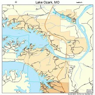 Lake Ozark Missouri Street Map 2940034