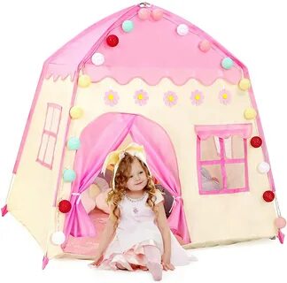 Princess Kids Boston Mall Tent for Girls Playhouse Carry Pri