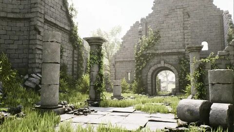 Crafting Modular Ancient Ruins in UE4 Fantasy landscape, Anc
