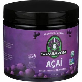 Sambazon Pure Acai Powder Power Scoop Anti Oxidant Superfood