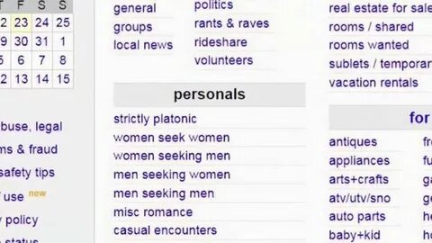 Craigslist pulls 'personals' section due to potential lawsui
