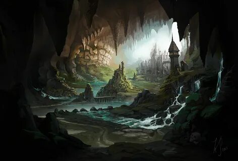 Underground Kingdom by Bezduch on DeviantArt Fantasy landsca