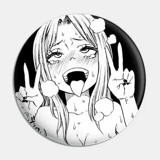 Ahegao face - Ahegao Face - Pin TeePublic