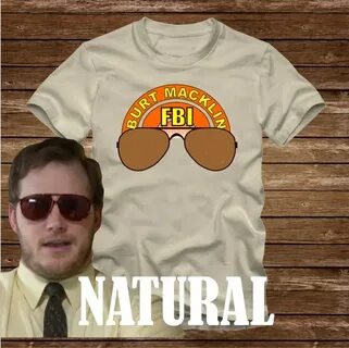 On Sale BURT MACKLIN FBI T-shirt From Parks and Recreation E
