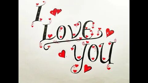 Write Cursive Fancy Letters How to write I LOVE YOU for begi